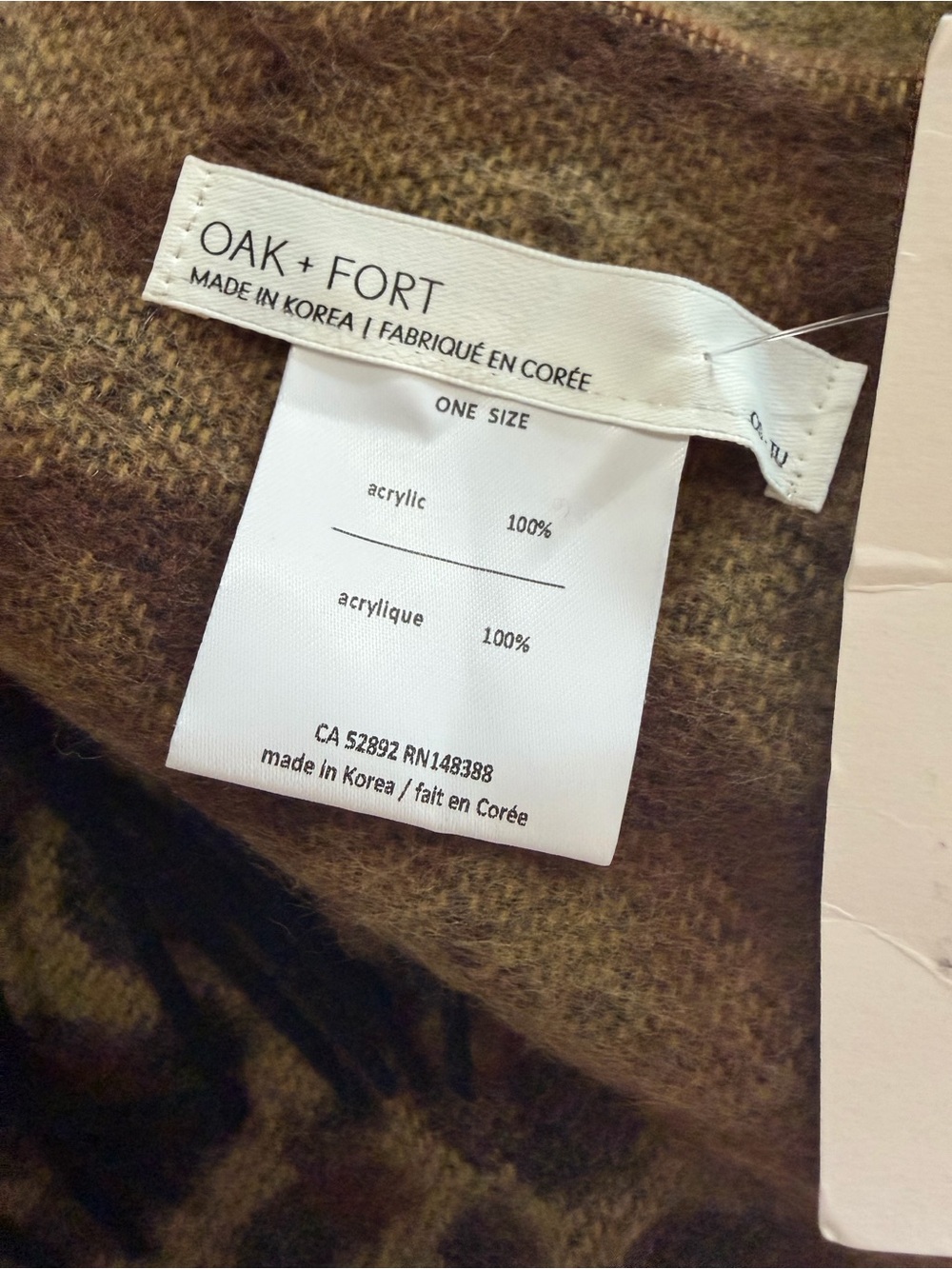 NWT Oak + Fort Leopard Print Scarf - Picture 10 of 13